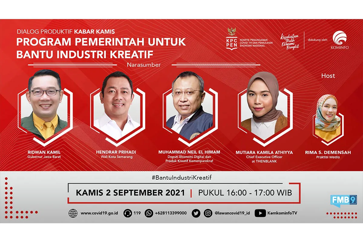 Program Pemerintah Dorong Industri Kreatif Bangkit di Tengah Pandemi