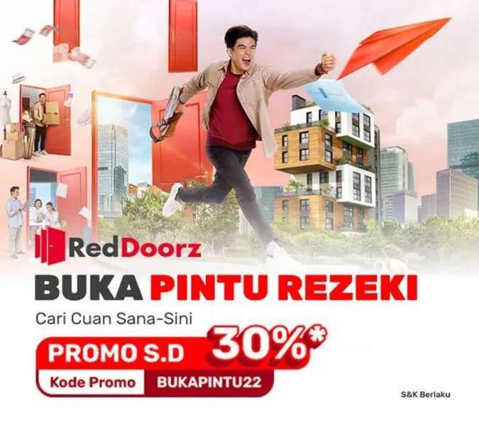 Nikmati Promo RedDoorz BukaPintu22, Dapatkan Diskon 30% Pakai Kode Promo Ini