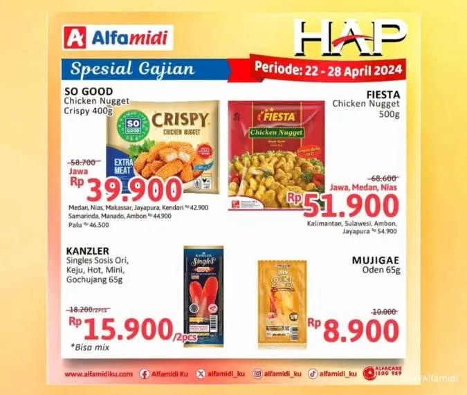 Promo Alfamidi Hemat Satu Pekan Spesial Gajian Periode 22-28 April 2024