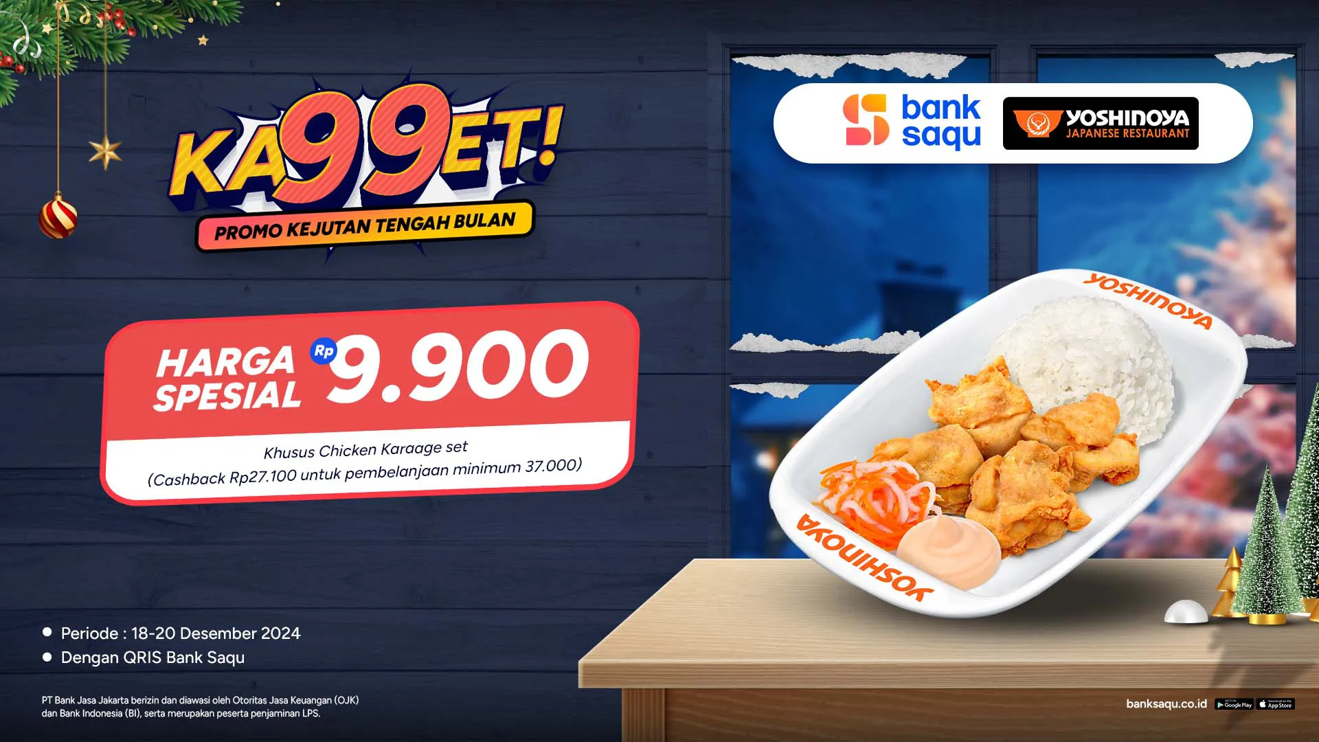 Promo Bank Saqu x Yoshinoya