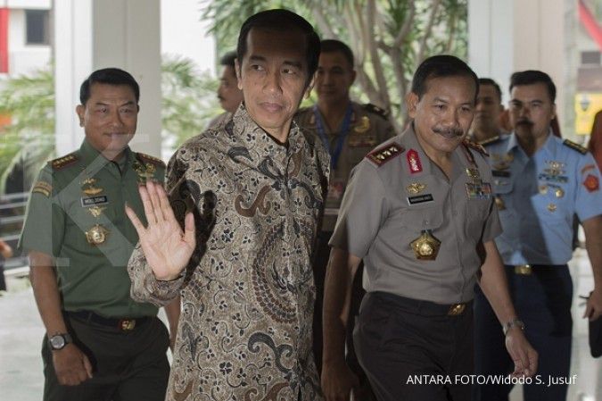 Jokowi reminds police, TNI to maintain security