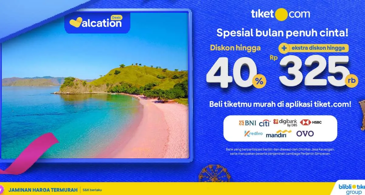 Ide Kado Valentine 2023: Ajak Liburan Romantis Terkasih Pakai Promo ala tiket.com
