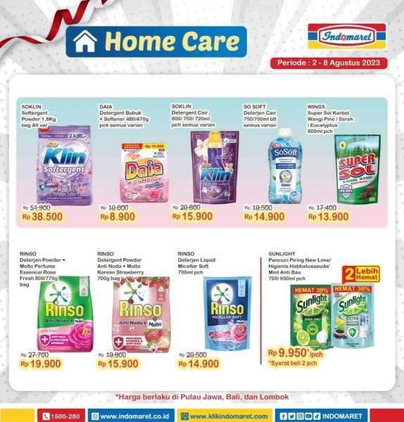 Katalog Harga Promo Indomaret Super Hemat Mingguan 2-8 Agustus 2023