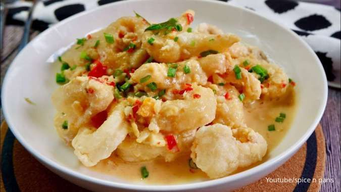 Resep Cumi Salted Egg si Hidangan Boga Bahari yang Nikmat Disantap di Pagi Hari