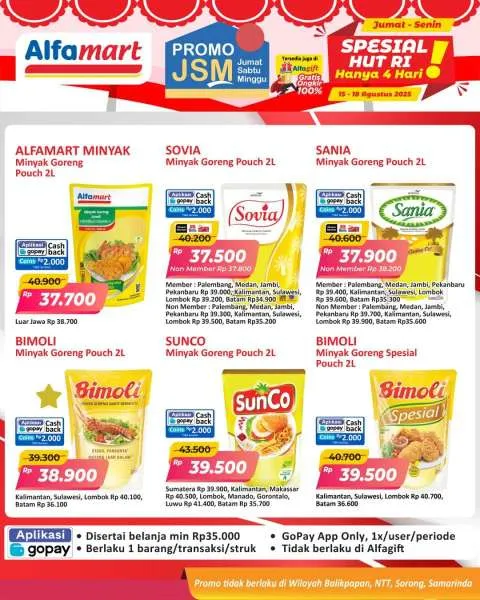 Promo JSM Alfamart Periode 15-18 Agustus 2025