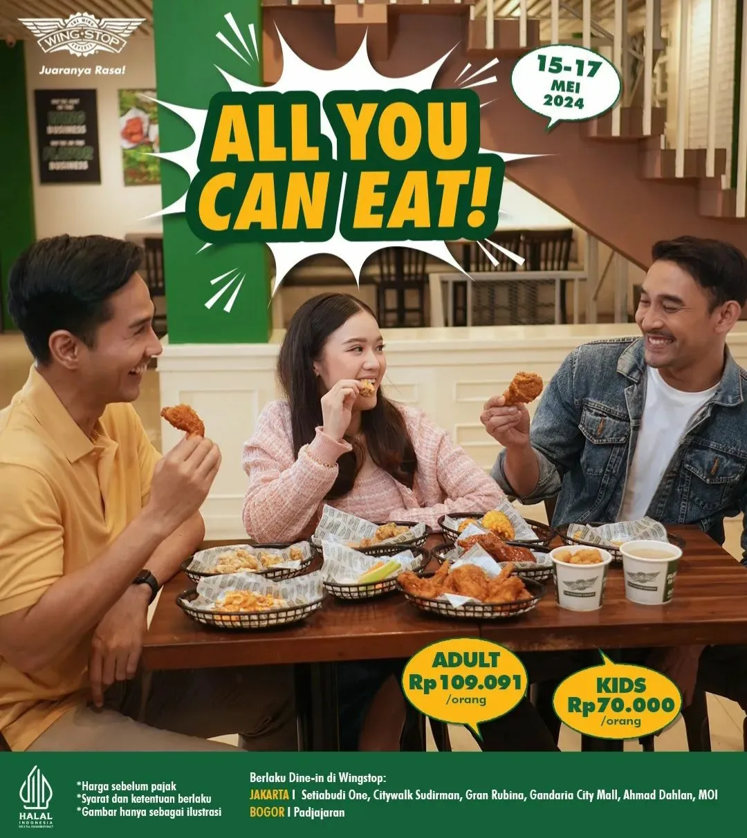 Wingstop promo AYCE All you can eat