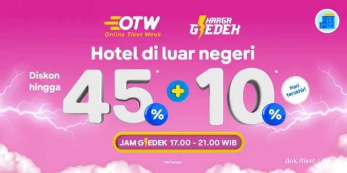 Hari Terakhir! Promo Tiket.com Hotel di Luar Negeri, Diskon Sampai 45%