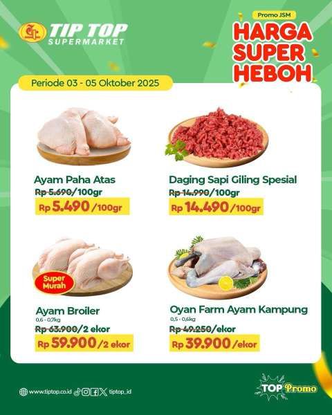 Promo JSM Tip Top Weekend 3-5 Oktober 2025,