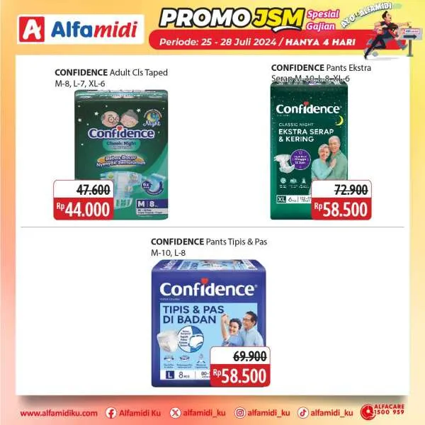 Promo JSM Alfamidi Hanya 4 Hari Spesial Gajian Periode 25-28 Juli 2024