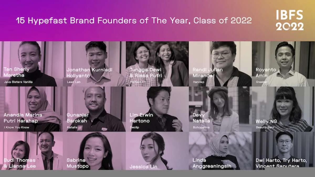 Hypefast Umumkan Brand Founders of The Year Class of 2022 