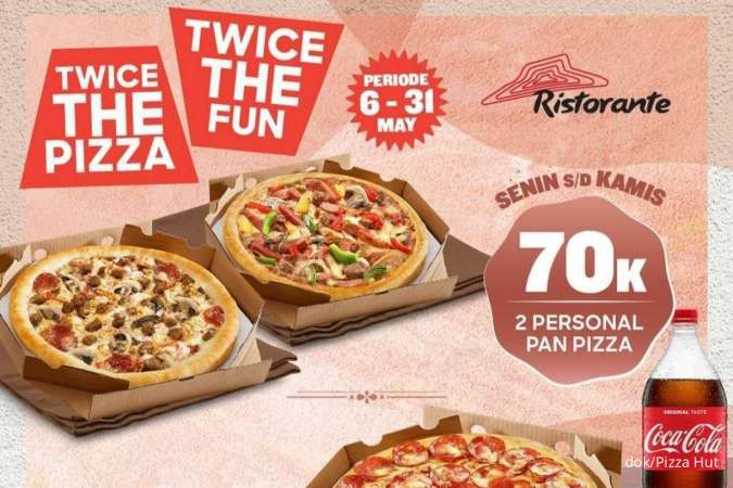 Promo Pizza Hut Ristorante Cabang PIK, Beli Pizza & Snack Rp 75.000 Edisi Mei 2024