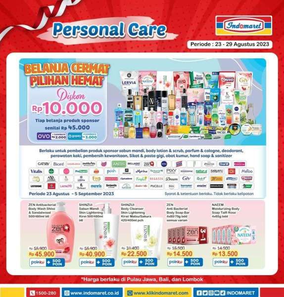 Katalog Harga Promo Indomaret Super Hemat 23-29 Agustus 2023, Promo Akhir Bulan