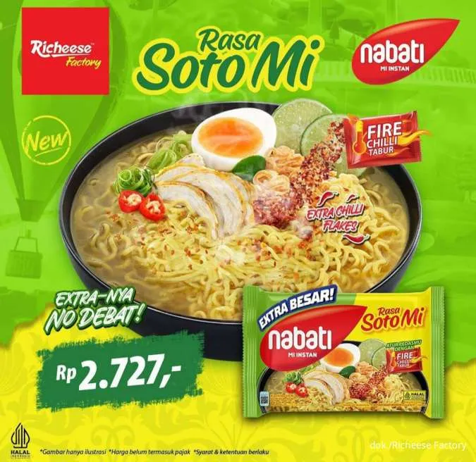 Richeese Factory menu baru Nabati Mi Soto