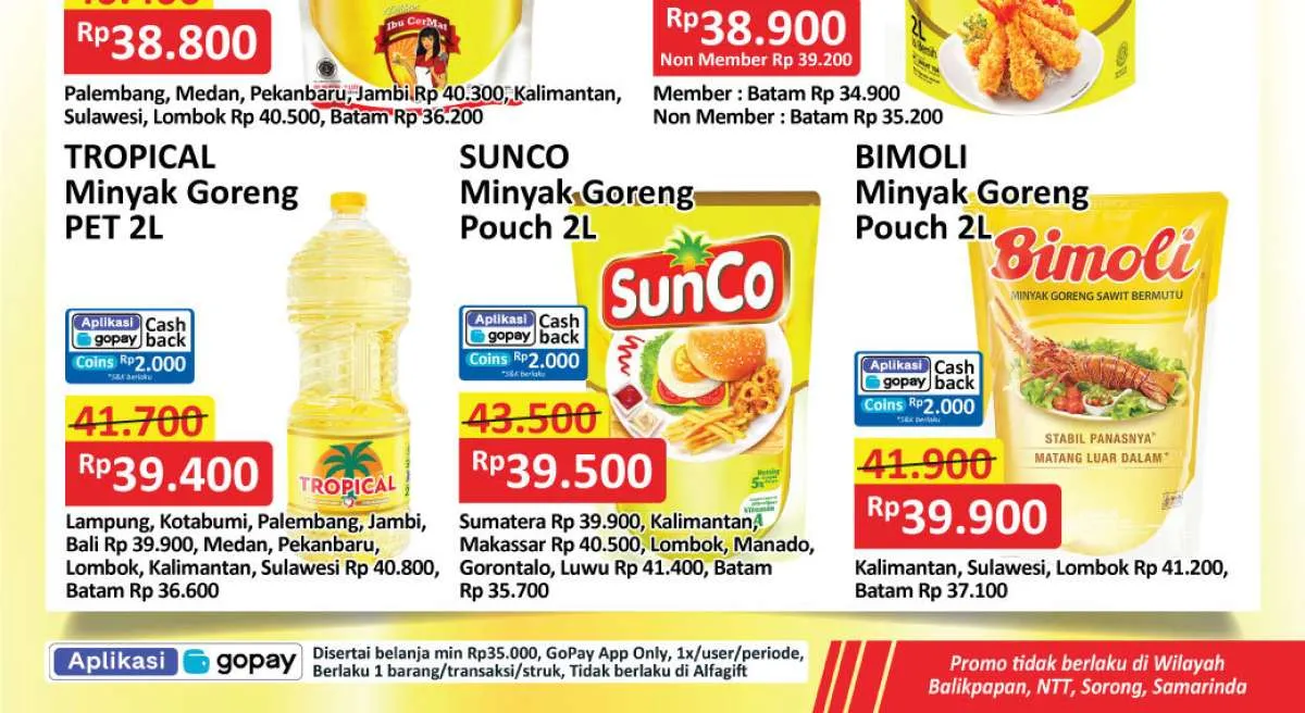 Promo Minyak Goreng di Alfamart & Superindo 12 Juni 2025, Ada Cashback Rp 2.000