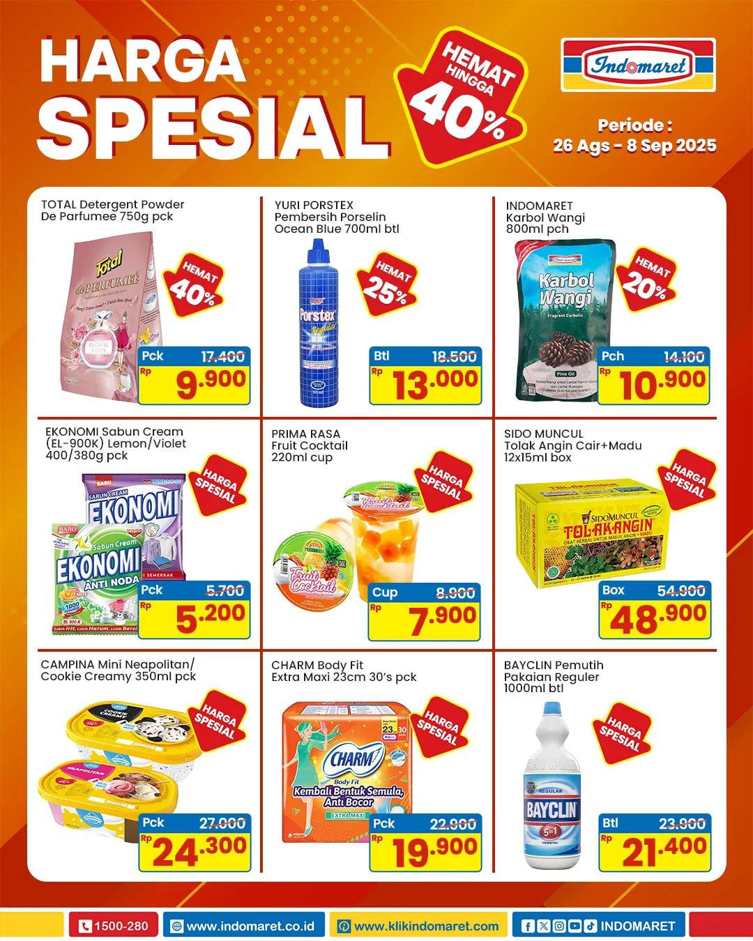 Promo Indomaret Harga Spesial Periode 26 Agustus-8 September 2025