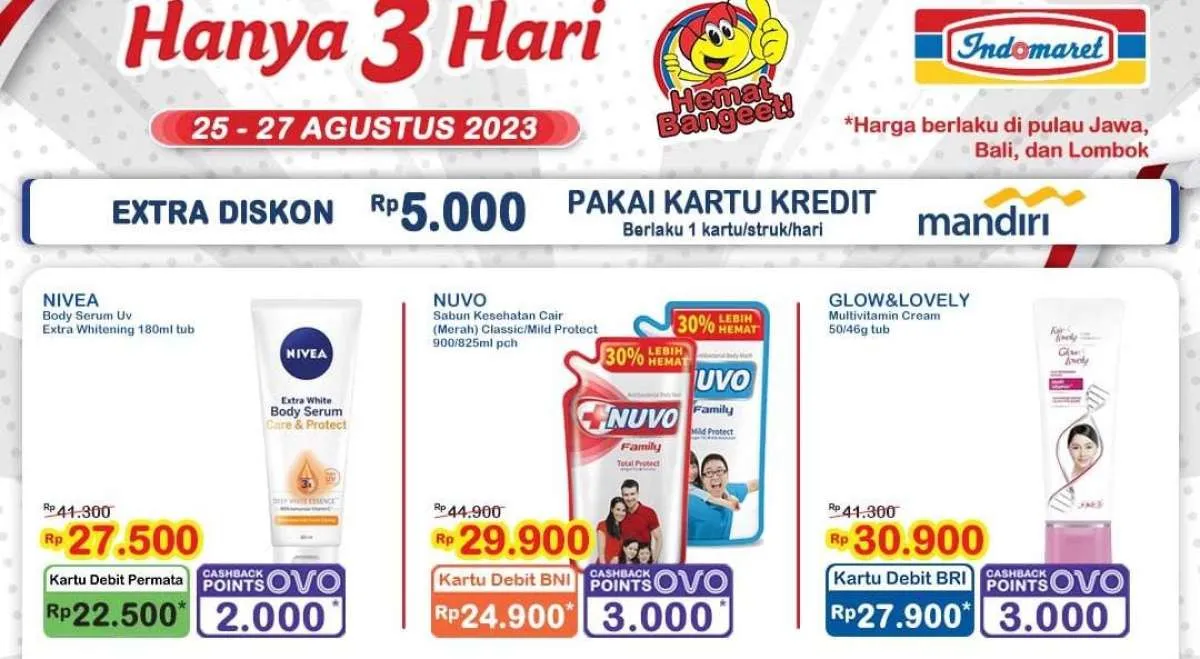 Harga Promo JSM Indomaret 27 Agustus 2023, Promo Hanya 3 Hari di Jawa-Bali & Lombok