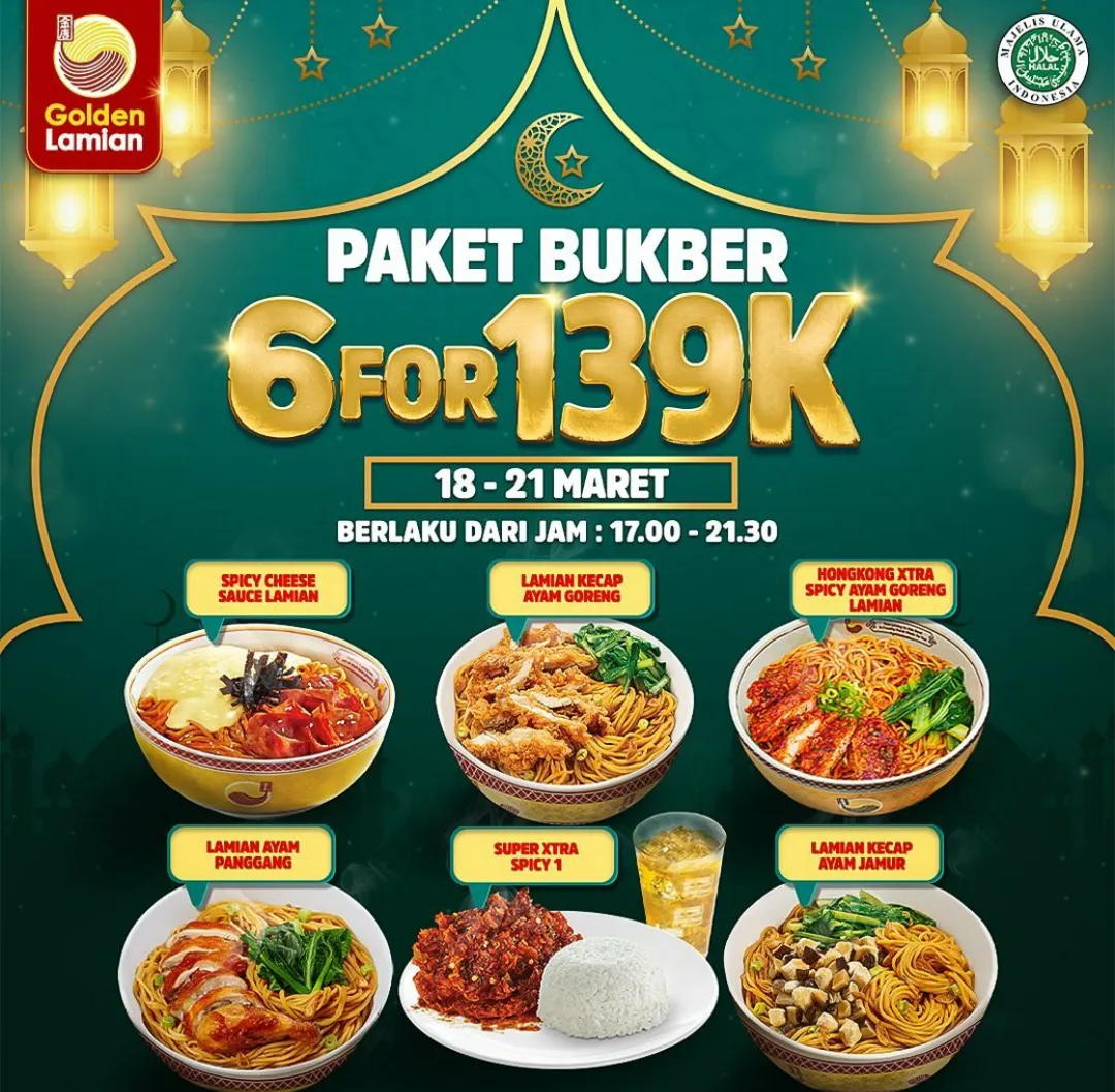 Promo Golden Lamian Bukber 18-21 Maret 2024