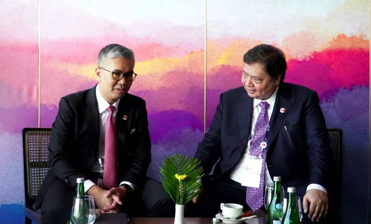 Menko Airlangga dan Menteri Investasi & Industri Malaysia Bahas Soal Sawit & Karet