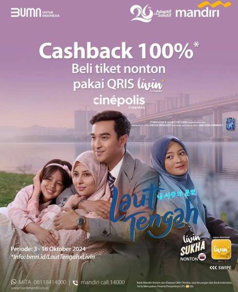 Promo HUT Mandiri 26 di Cinepolis 3-16 Oktober 2024