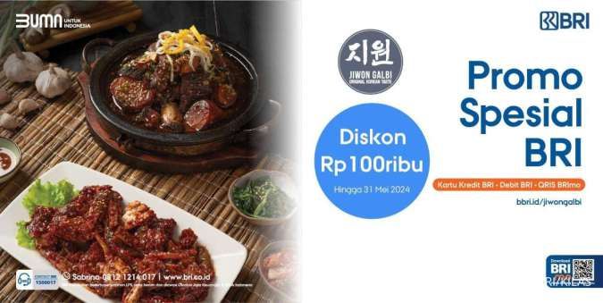 Makan Puas di Jiwon Galbi dengan Potongan Harga dari BRI Sebesar Rp100.000