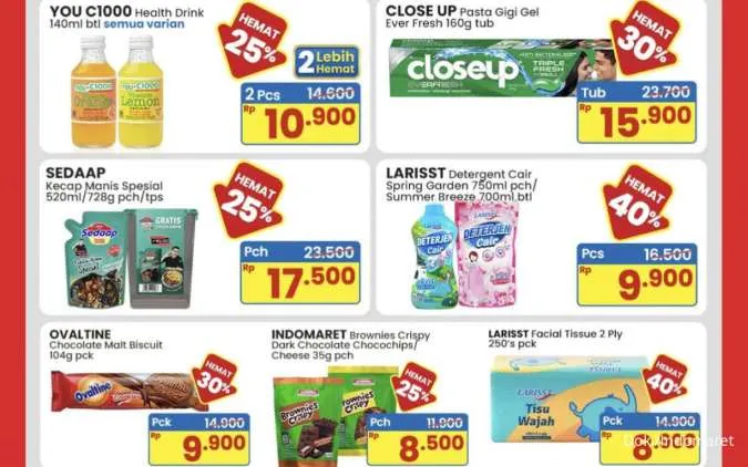 Promo JSM Indomaret Periode 24-26 Oktober 2025, Rinso-Kecap Bango Diskon 20%