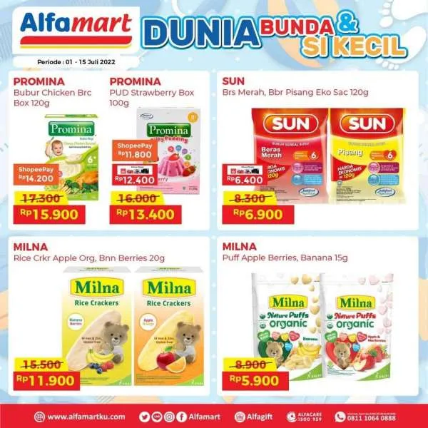 Promo Alfamart Dunia Bunda & Si Kecil Periode 1-15 Juli 2022