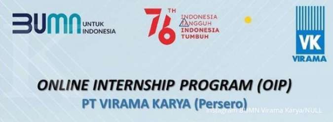 Buat mahasiswa dan fresh graduate, ini lowongan kerja magang di BUMN Virama Karya