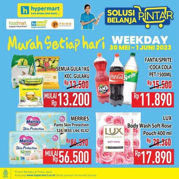 Promo Hypermart Hyper Diskon Weekday Periode 30 Mei-1 Juni 2023