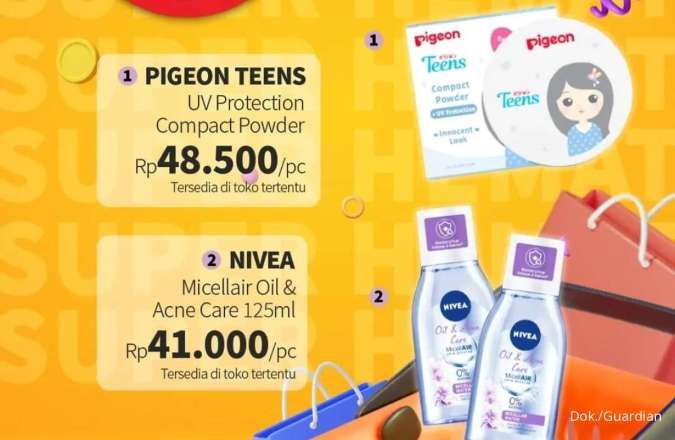 Promo Guardian Super Hemat 3-16 April 2025, Tambah Rp 1.000 Dapat 2 Bedak Pigeon