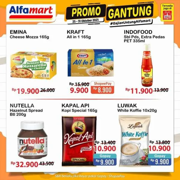 Promo Gantung Alfamart Periode 25-31 Oktober 2021