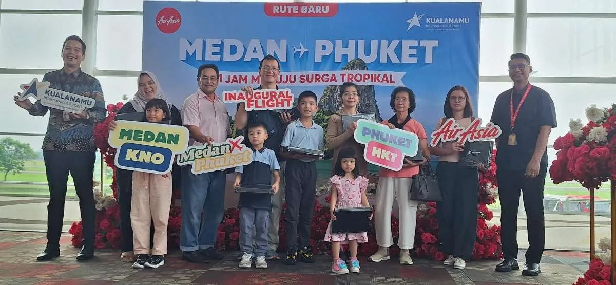Perkuat jaringan di Kawasan ASEAN, AirAsia Buka Rute Penerbangan Phuket–Medan,