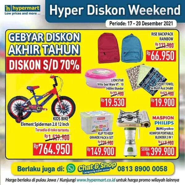 Promo JSM Hypermart di 17-20 Desember 2021