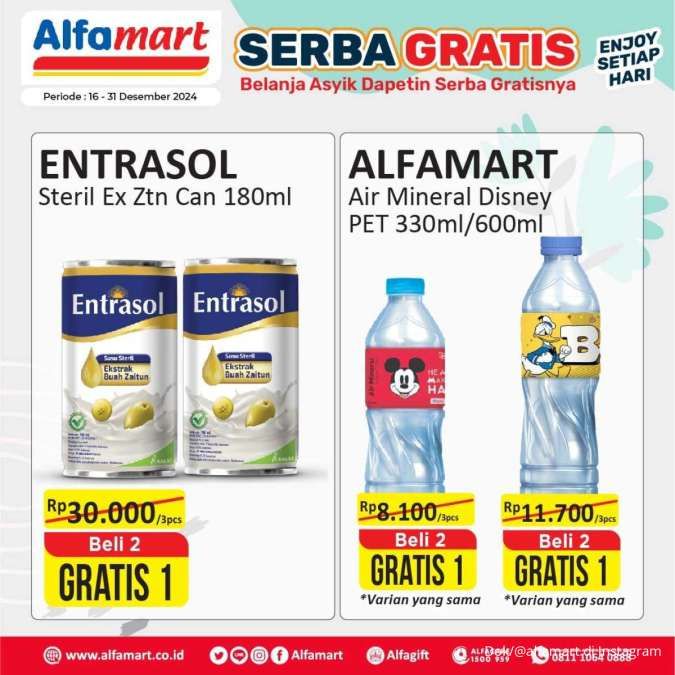 Promo Alfamart Serba Gratis 16-31 Desember 2024