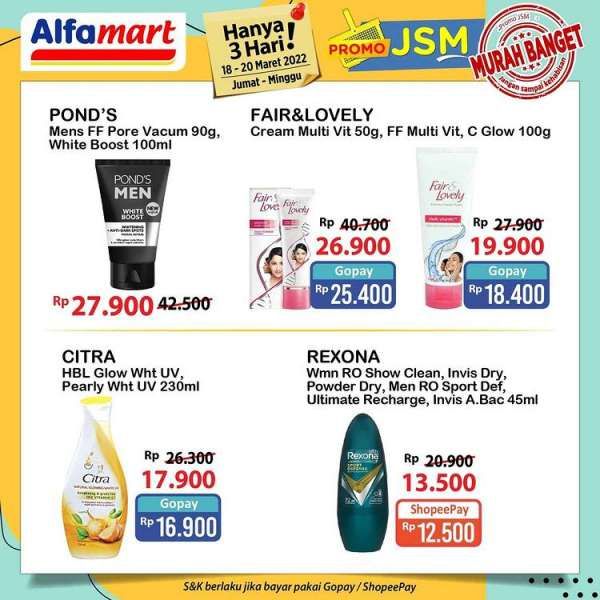 Promo JSM Alfamart Mulai 18-20 Maret 2022