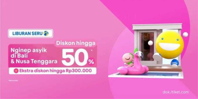Promo Hotel Tiket.com s.d 23 Juni 2022, Diskon Hotel Bali & Nusa Tenggara Hingga 50%