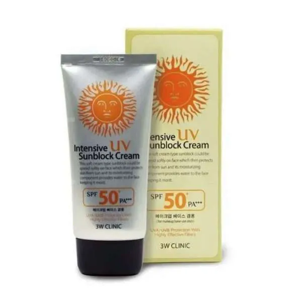 3W Clinic Intensive UV Sunblock Cream SPF 50 PA+++