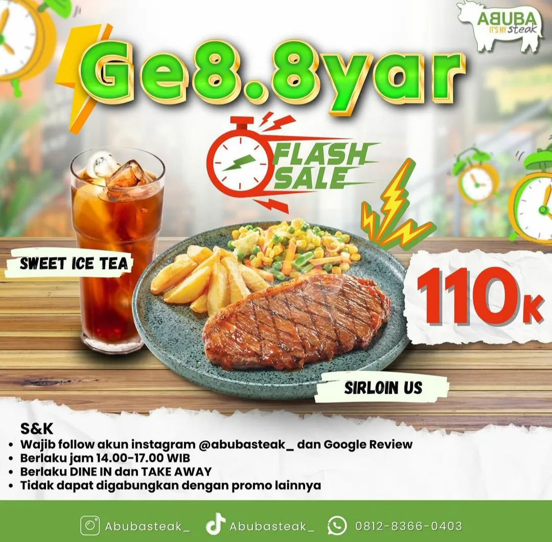 Promo 8.8 Abuba Steak