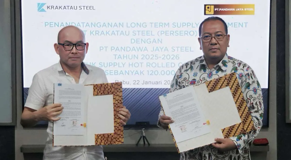 Krakatau Steel (KRAS) Teken Kesepakatan Pasok 384 Ribu Ton Baja HRC