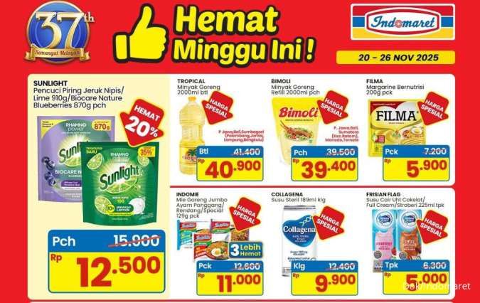 Promo Indomaret Hemat 20-26 November 2025, Beli Sunlight Diskon 20%