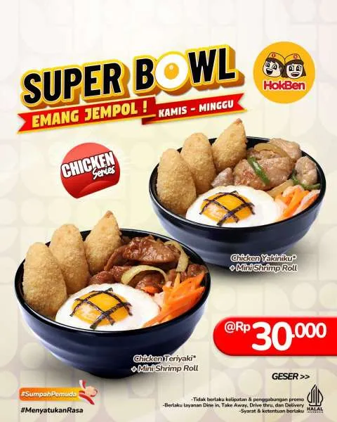 Promo HokBen Super Bowl Chicken Series Oktober 2025