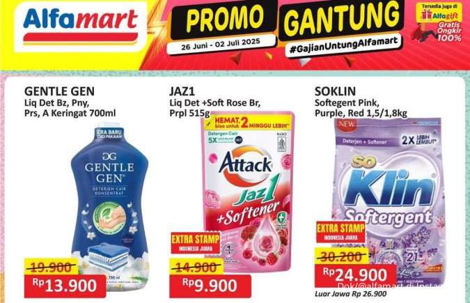 Promo Deterjen & Sabun Mandi Weekend, Diskon di Superindo-Alfamart Sampai Besok