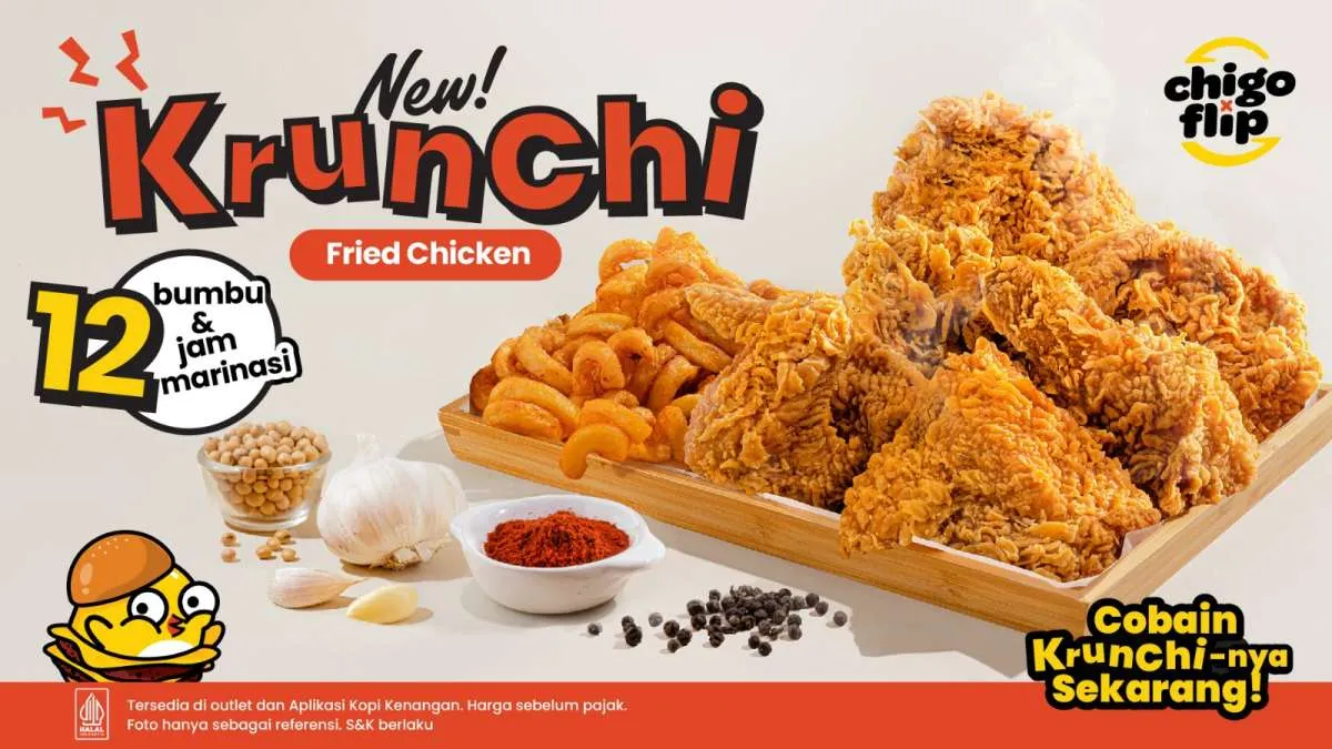 Serba 12, Chigo & Flip Luncurkan Menu KrunChi Fried Chicken 12 Bumbu Spesial 