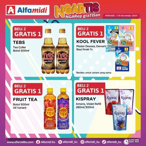 Promo Alfamidi Ngartis (Ngarep Gratisan) Periode 1-15 November 2024