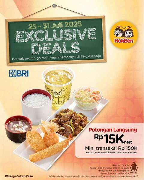 Promo HokBen dan BRI 25-31 Juli 2025,