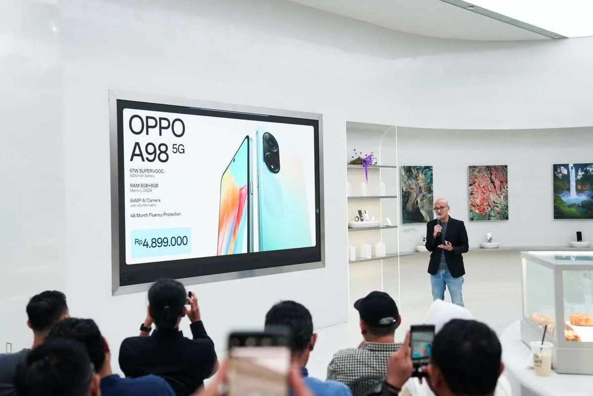 Spesifikasi & Harga HP OPPO A98 5G: RAM 8GB, Fast Charging 67W, Rp 4,9 Jutaan