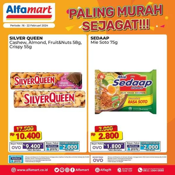 Promo Alfamart Paling Murah Sejagat Periode 16-22 Februari 2024