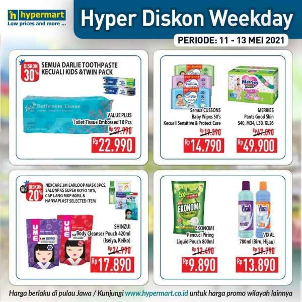Promo Hypermart weekday 11-13 Mei 2021 