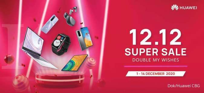 Huawei gelar program 12.12 Super Sale, berikut promo menariknya