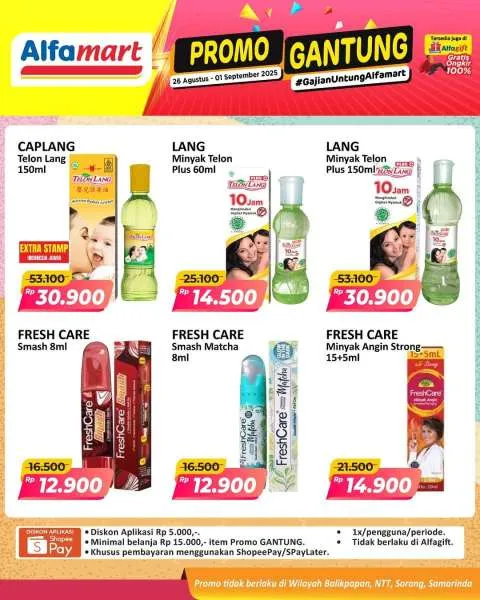Promo Alfamart Gantung Periode 26 Agustus-1 September 2025