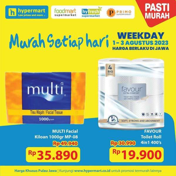 Katalog Harga Promo Hypermart Weekday 1-3 Agustus 2023